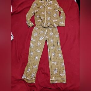 Leopard Print Pajama Top